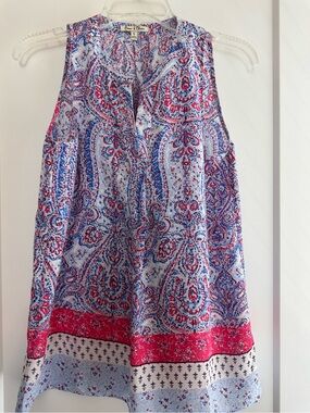 EMMA & OLIVIA sleeveless printed top